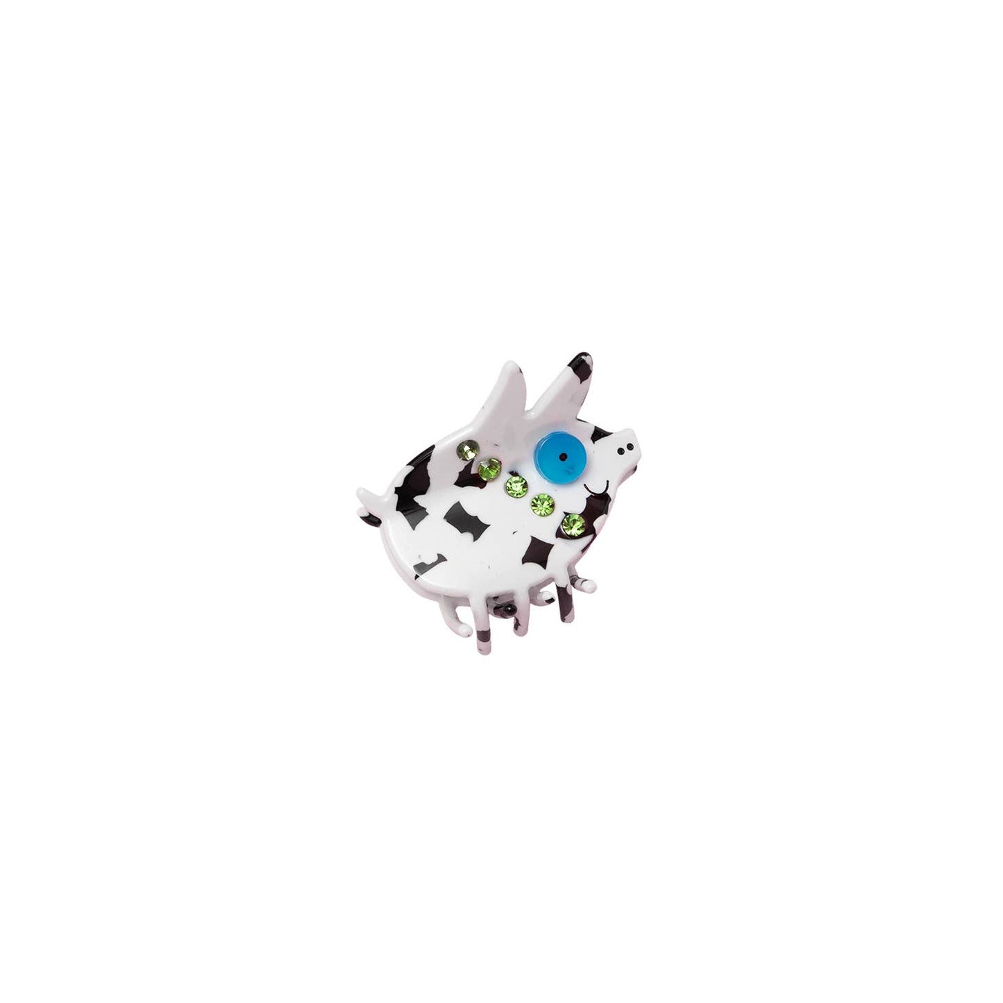 Piggy Hair Claw - Black and White