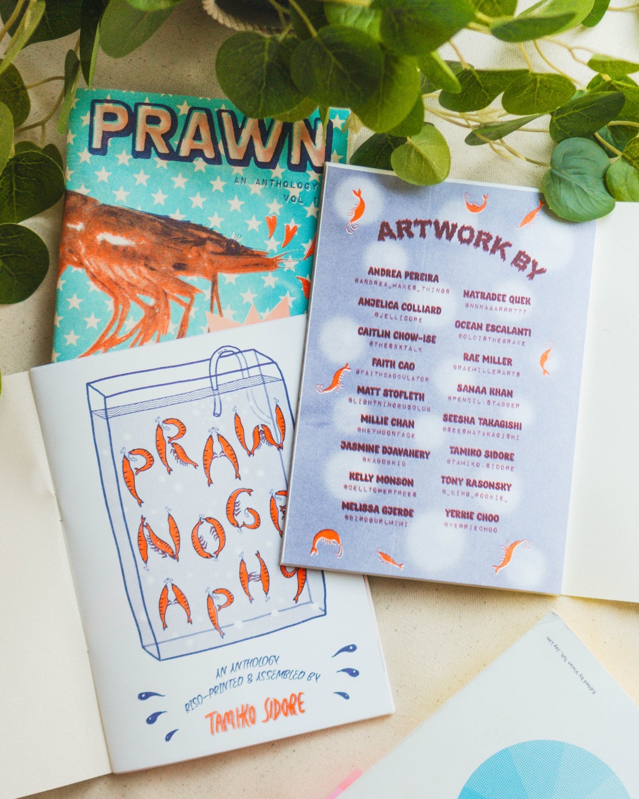 Prawnography Risograph zine