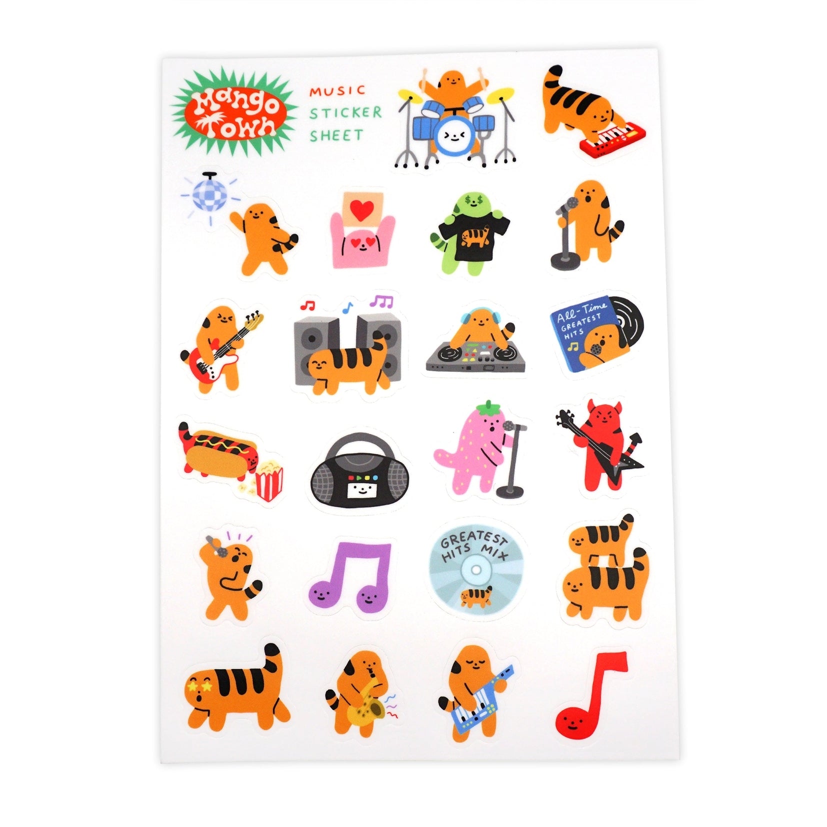Music Sticker Sheet – World Famous Original