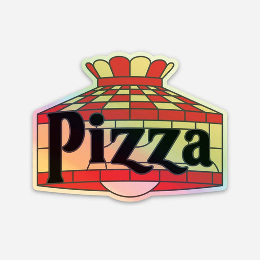 Pizza Lamp Holo Sticker