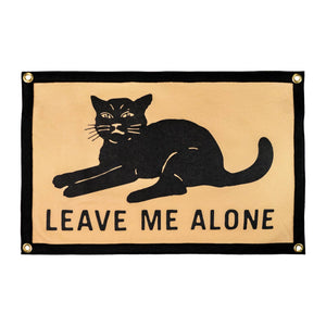 Leave Me Alone Cat Camp Flag