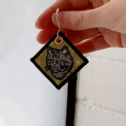 Shut Up Everyone Embroidered Keychain