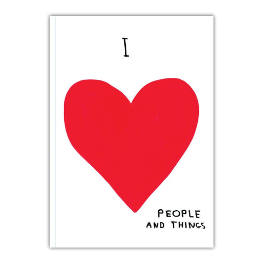 I Love People & Things A5 Notebook - David Shrigley