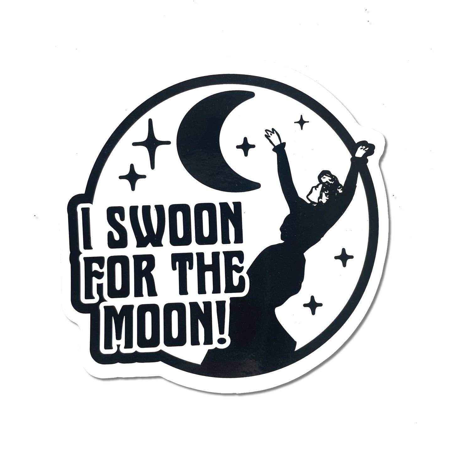 I Swoon For The Moon Sticker