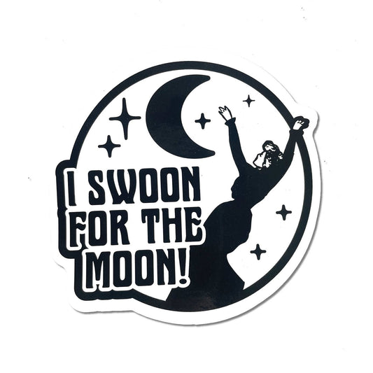 I Swoon For The Moon Sticker