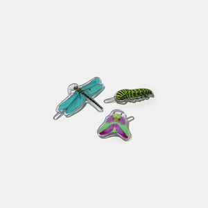 Critter Pack (Dragonfly / Moth / Caterpillar) Barettes