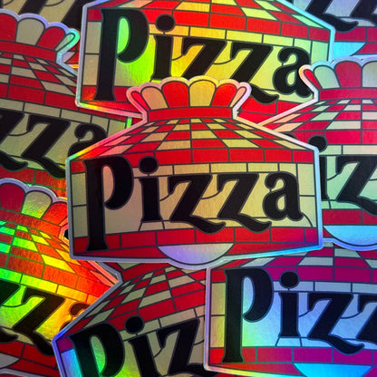 Pizza Lamp Holo Sticker