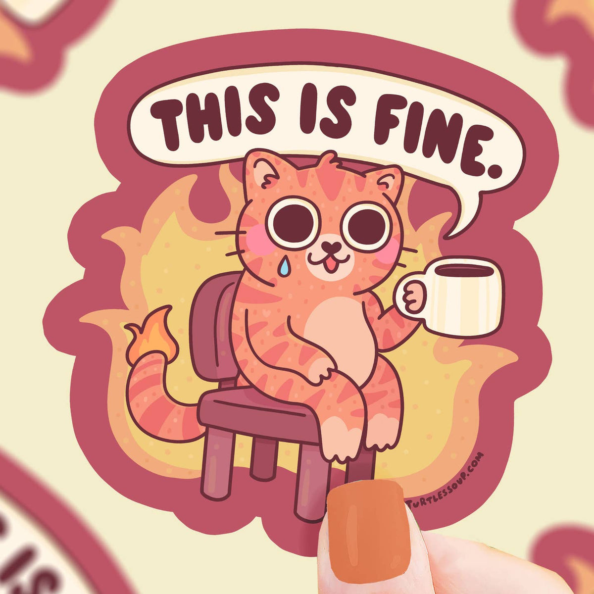 This Is Fine Sticker