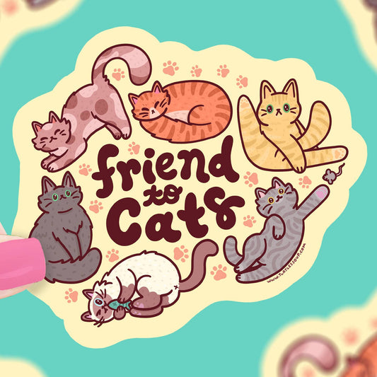 Friend to Cats Sticker