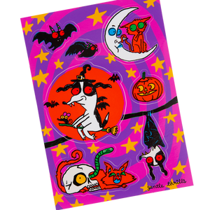 Halloweenie Sticker Sheet