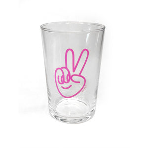Peace Hand Juice Glass