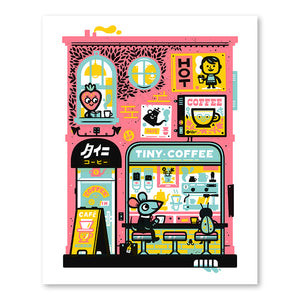 Tiny Coffee 8x10 Screen Print