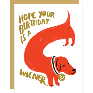Hope Your Birthday is a Wiener Card