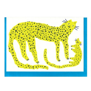 Leopard and Cub Card