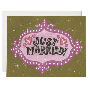 Just Married Vegas Card