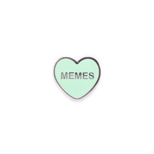 Memes Heart Pin