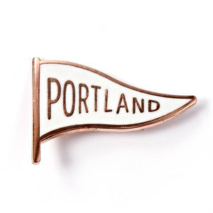 Portland Pennant Enamel Pin