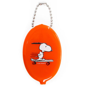 Snoopy Skateboard - Coin Pouch Keychain