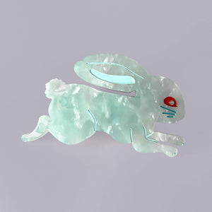 Lingonberry Candy Bunny Blue - Hair Clip
