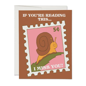 If You're Reading This I Miss You Card