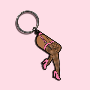 Mystery Color Girly Legs Keychain