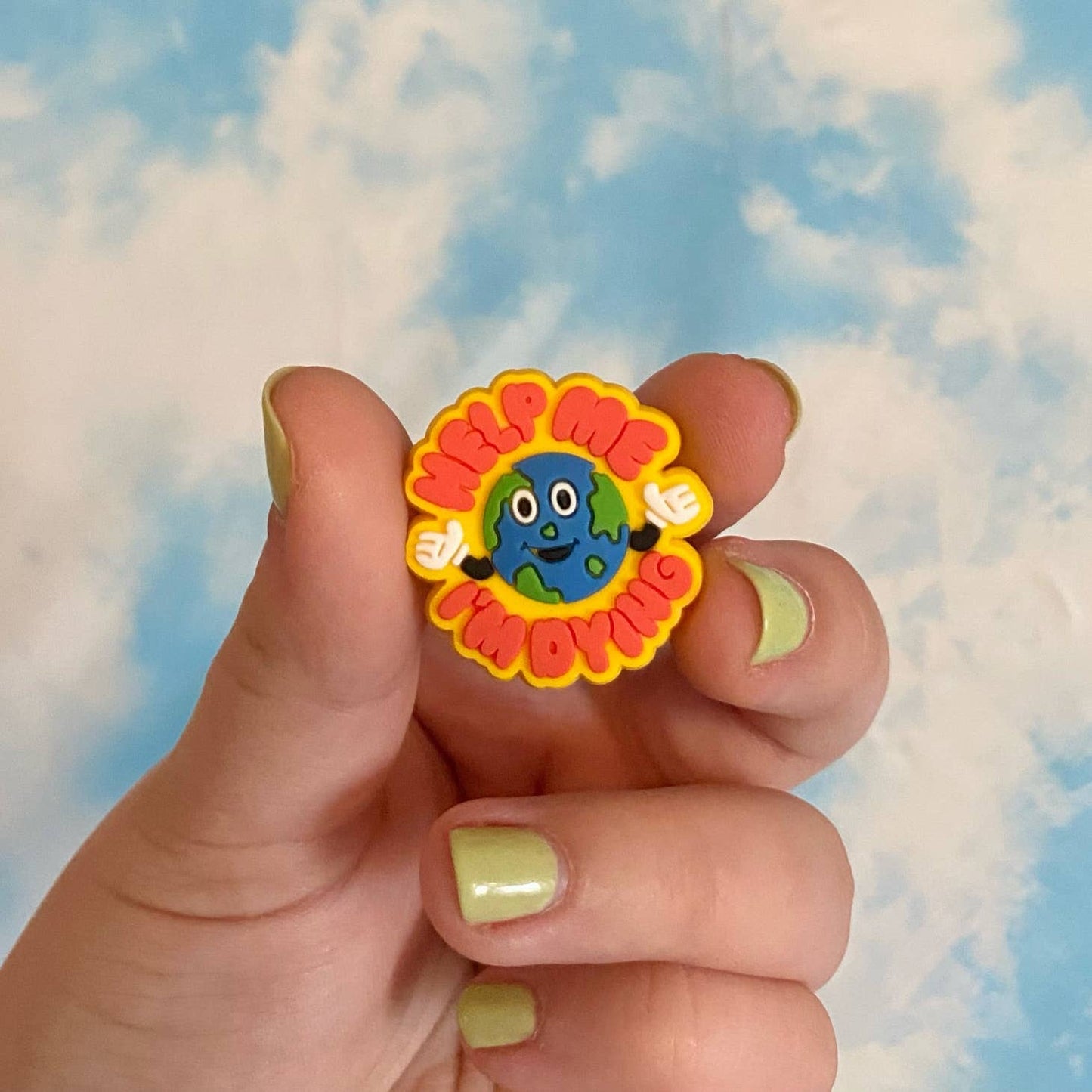 Help Me I'm Dying Earth Croc Charm