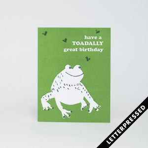 Have a TOADALLY Great Birthday Card