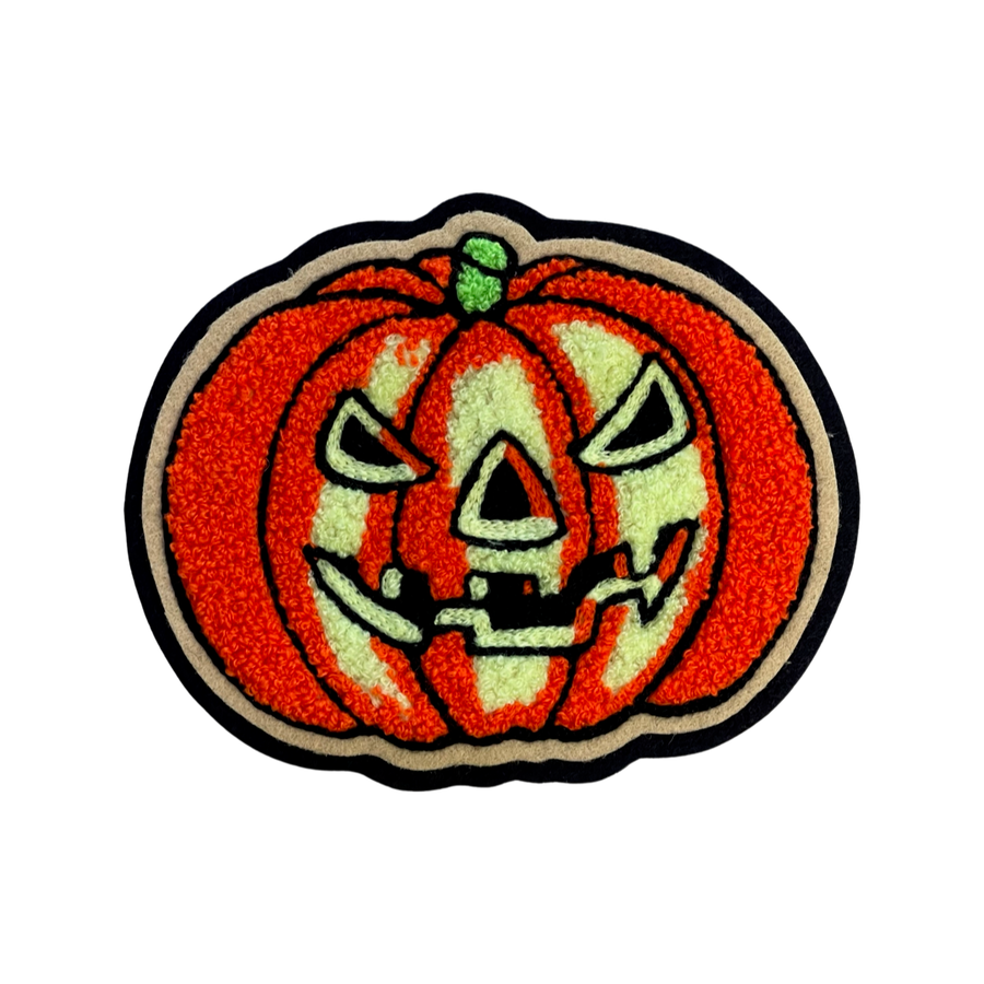 Jack-o-Lantern Pumpkin Chenille Patch