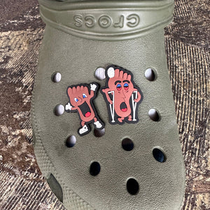 Happy Foot / Sad Foot Croc Charms
