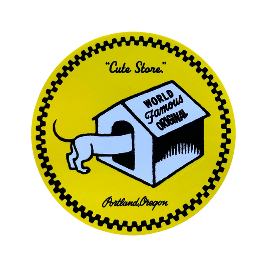 "Cute Store" Doghouse Shop Sticker