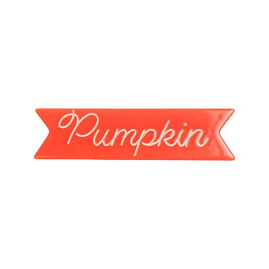 Pumpkin Mini Alligator Hair Clip