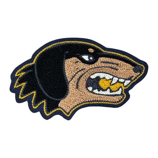 Chainstitch Black and Tan Dachshund Patch