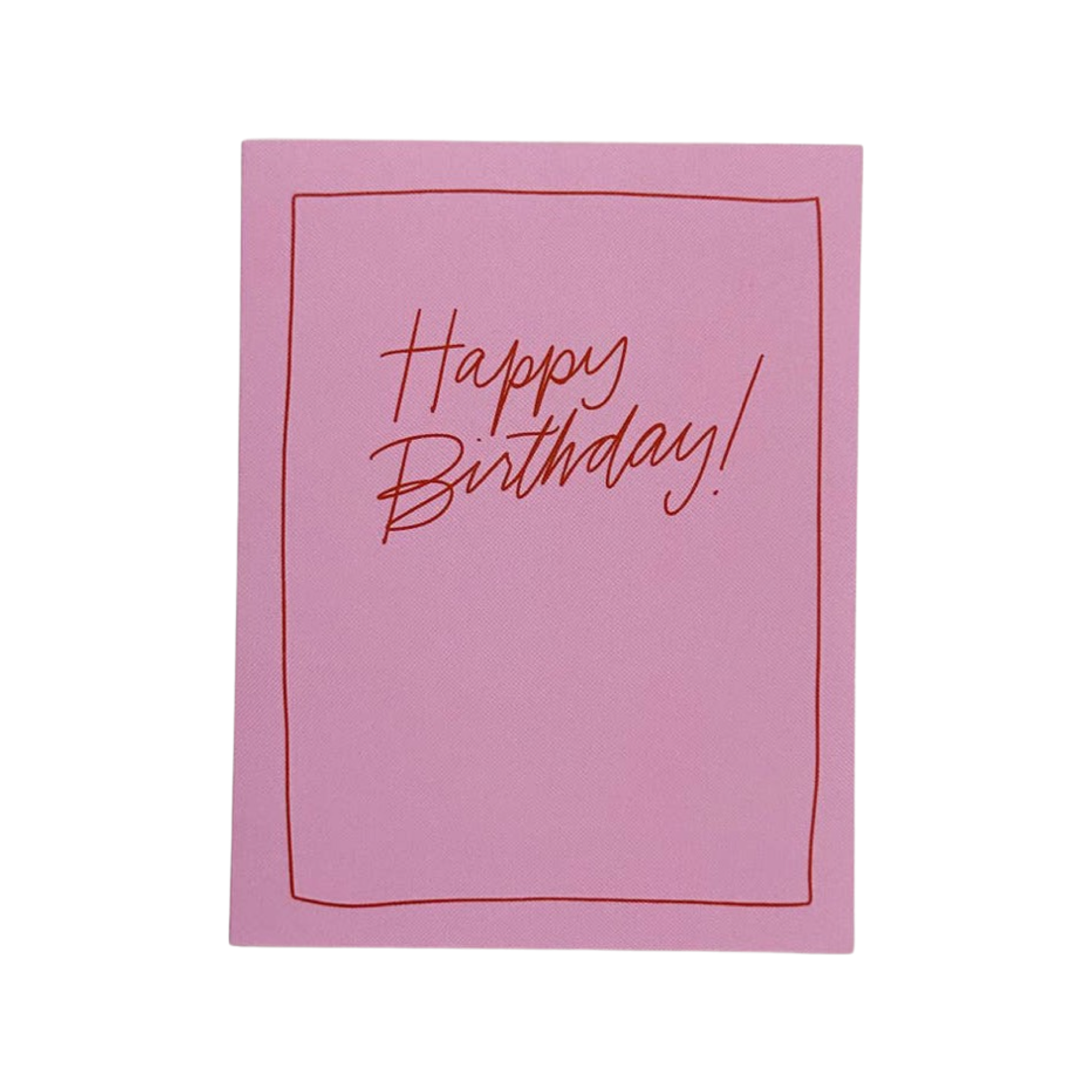Happy Birthday Pink Script Card – World Famous Original