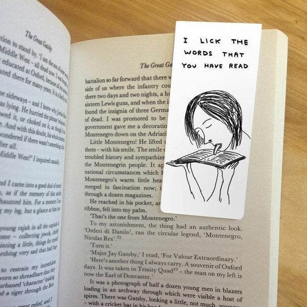 David Shrigley Lick The Words Magnetic Bookmark