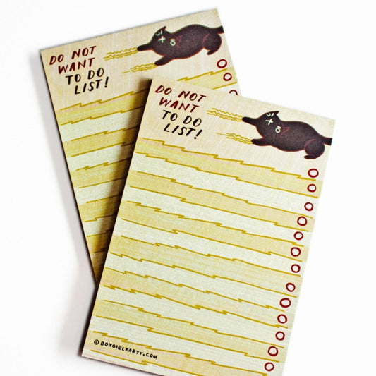 Do Not Want To Do List Cat