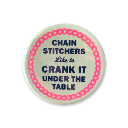 Chain Stitchers Button - 1.75"