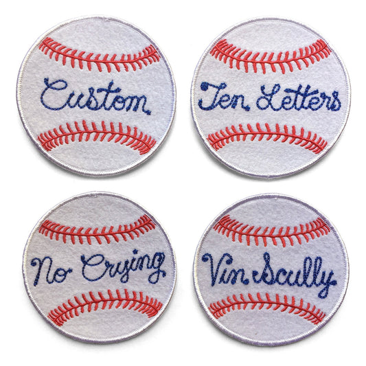 CUSTOM Baseball Chainstitch Patch - World Famous Original