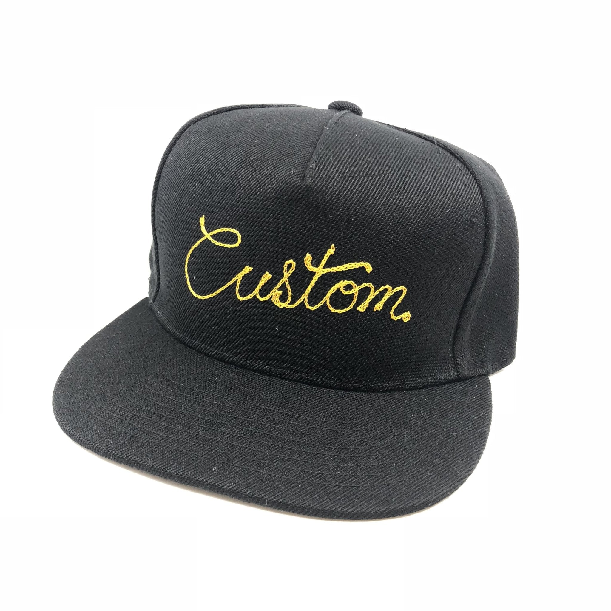 Custom Chainstitch Embroidered Hats / 1-2 Words