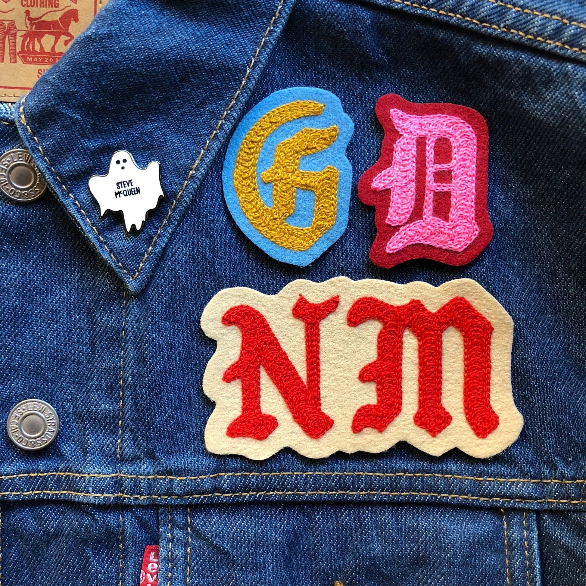 Custom Mini Chainstitch Letters - World Famous Original