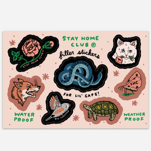 Stay Home Club Filler Sticker Sheet