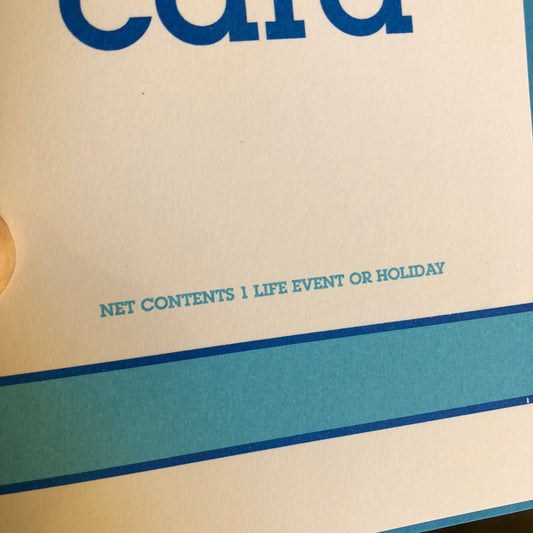 Generic Brand Card - Good For Any Occasion - World Famous Original