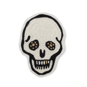 Gold Tooth Skull - Chainstitch patch - World Famous Original