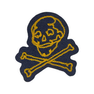 Skull And Crossbones Chainstitch Patch