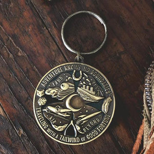 Lucky Travel Keychain- Adventure Knows No Boundries - World Famous Original
