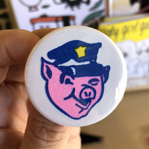 Officer Porky Button - 1.75" - World Famous Original