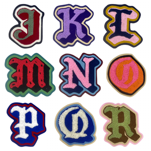 Chenille & Chainstitch Letter Patches Handmade Custom