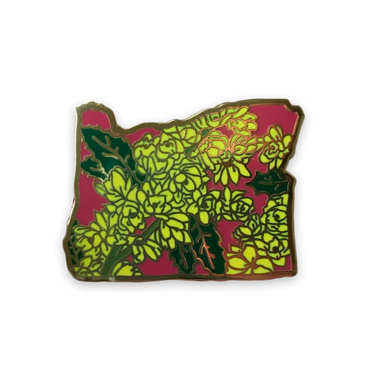 Oregon Grape Enamel Pin