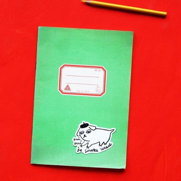 Oui Weed Dog Sticker - World Famous Original