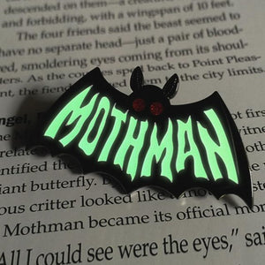 Mothman Pin Glow in the Dark!