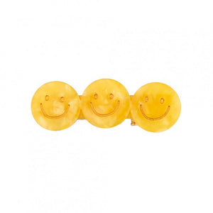 Three Smiley Mini Hair Clip